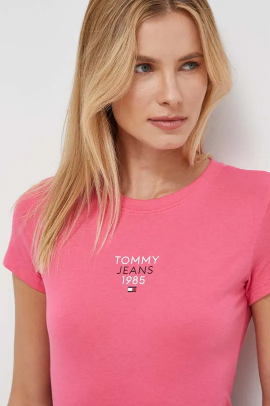 Kratka majica Tommy Jeans roza
