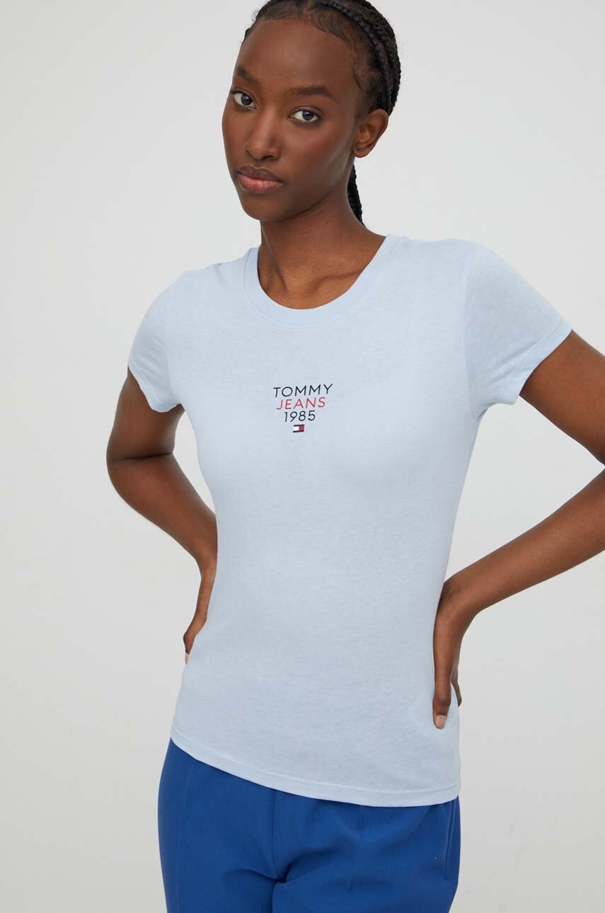 Tommy Jeans t-shirt niebieski