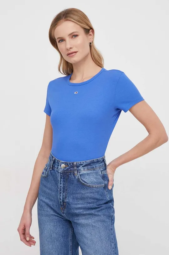 niebieski Tommy Jeans t-shirt Damski