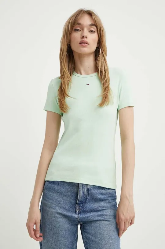 πράσινο Μπλουζάκι Tommy Jeans Γυναικεία