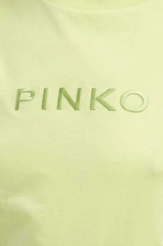 żółty Pinko t-shirt bawełniany