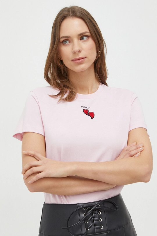 rosa Pinko t-shirt in cotone Donna