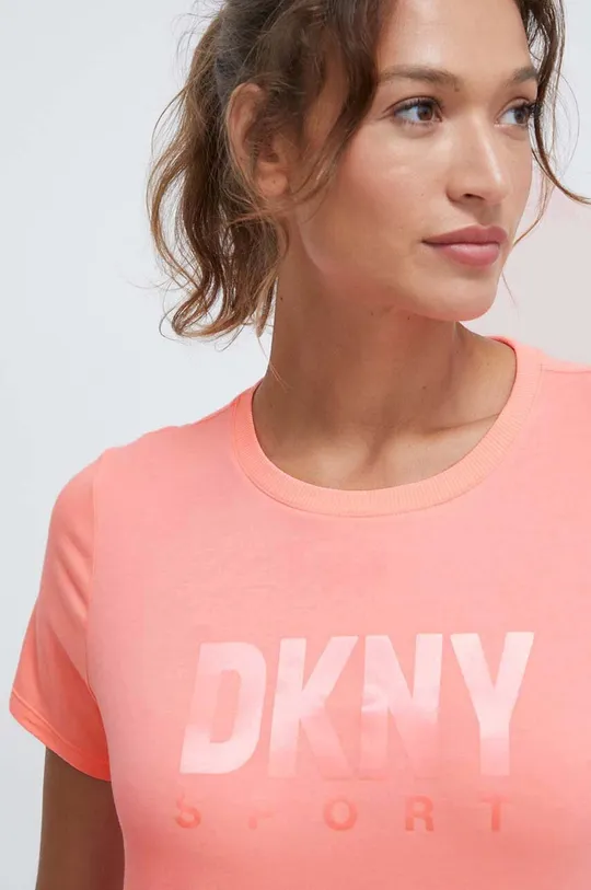 różowy Dkny t-shirt