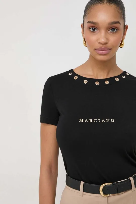 μαύρο Μπλουζάκι Marciano Guess Γυναικεία