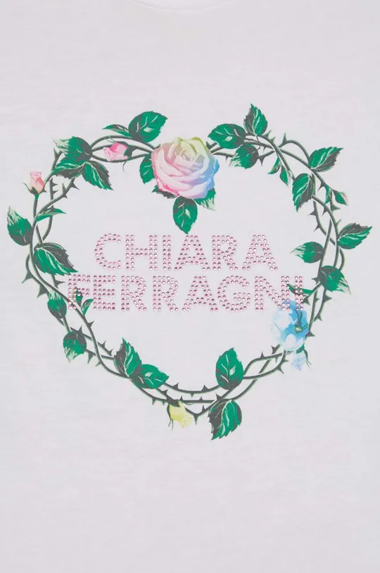 Chiara Ferragni t-shirt bawełniany ROSES Damski