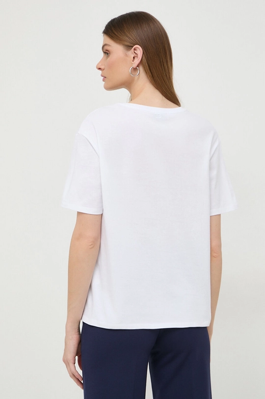 Twinset t-shirt bawełniany Materiał zasadniczy: 100 % Bawełna, Ściągacz: 95 % Bawełna, 5 % Elastan