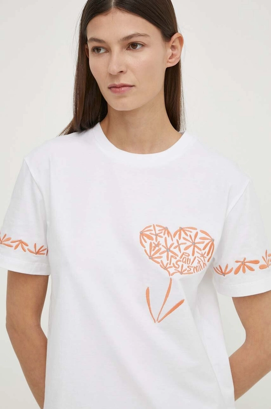 biały PS Paul Smith t-shirt bawełniany