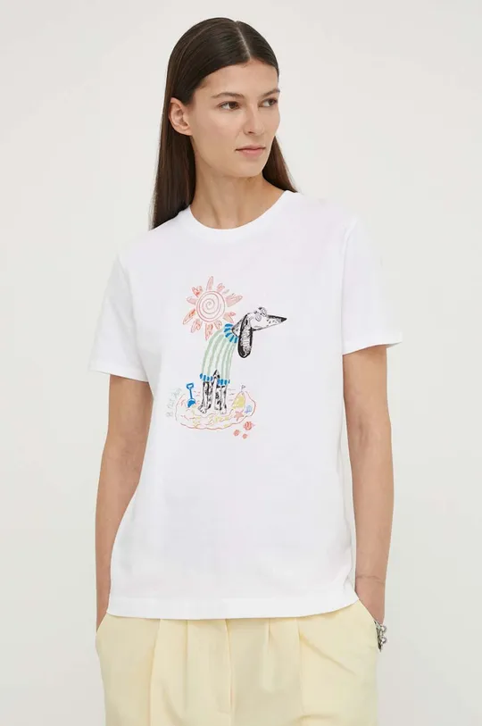 bianco PS Paul Smith t-shirt in cotone Donna
