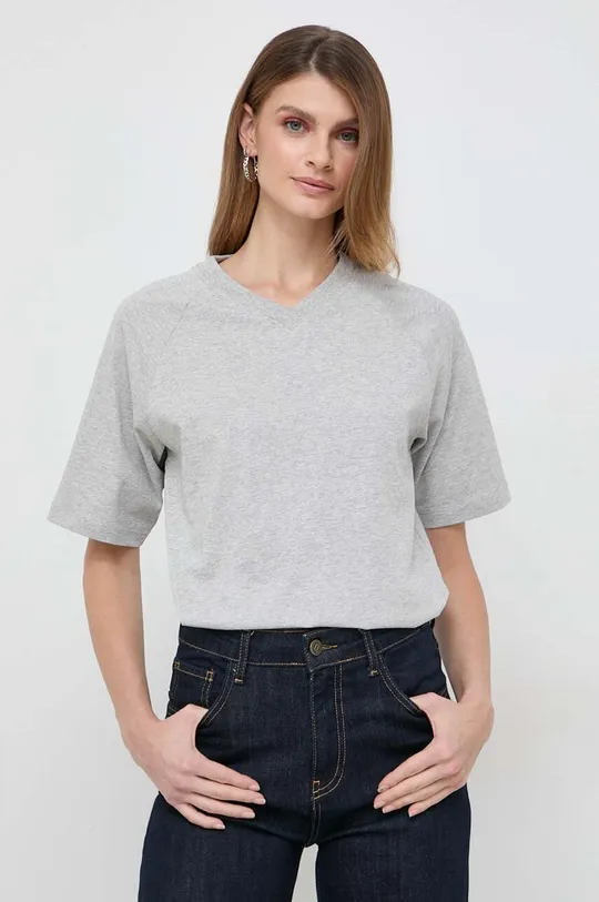 Βαμβακερό μπλουζάκι Victoria Beckham Κύριο υλικό: 100% Βαμβάκι Πλέξη Λαστιχο: 95% Βαμβάκι, 5% Σπαντέξ