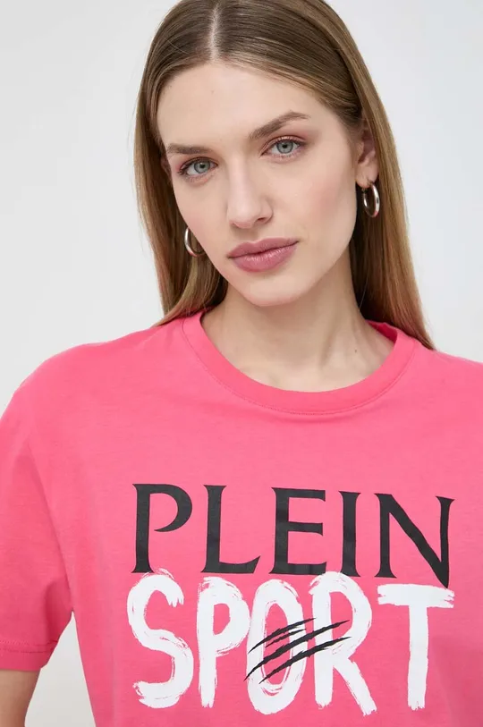 рожевий Бавовняна футболка PLEIN SPORT