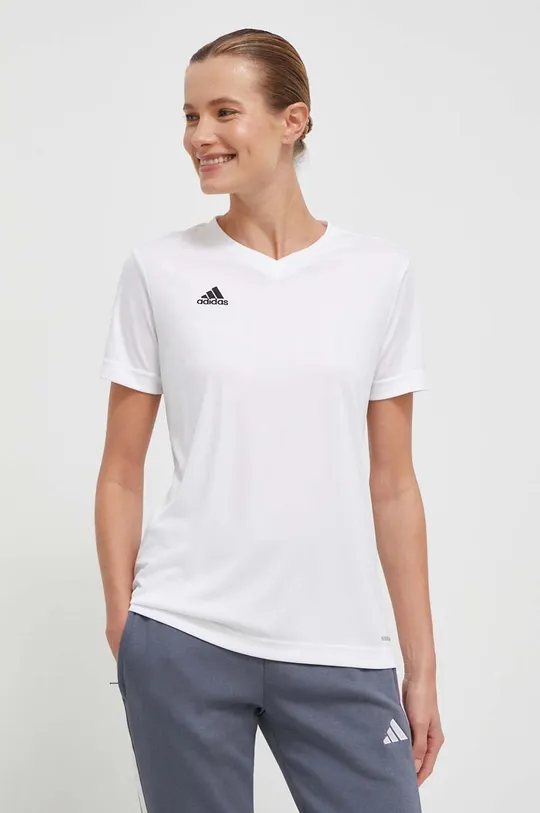 білий Тренувальна футболка adidas Performance Entrada 22 Жіночий