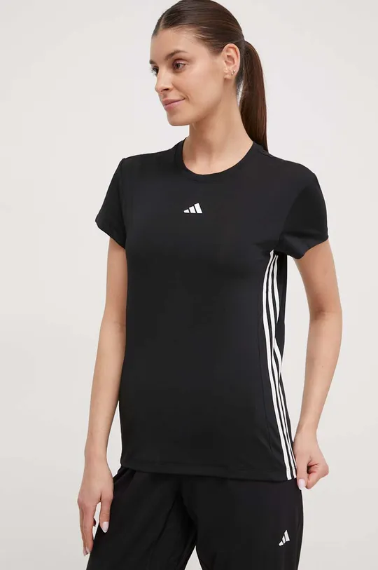 czarny adidas Performance t-shirt treningowy Hyperglam Damski
