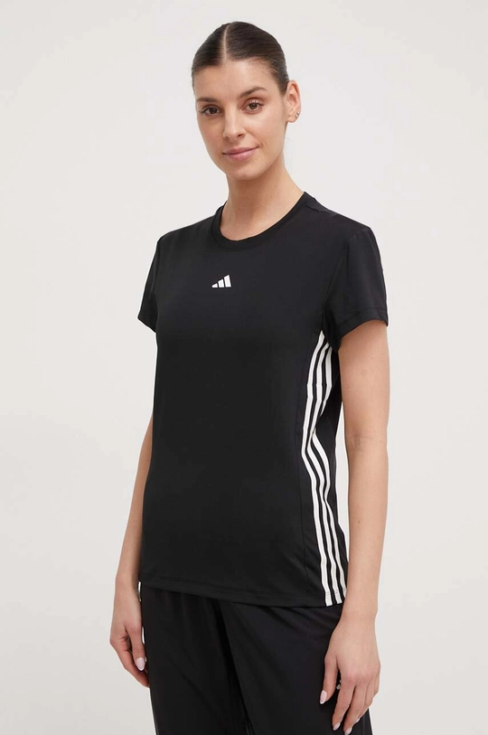 czarny adidas Performance t-shirt treningowy Hyperglam