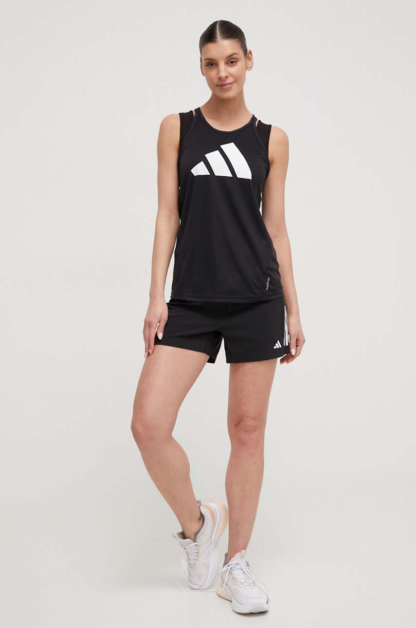 adidas Performance top do biegania Run It kolor czarny IN0118 | Answear.com