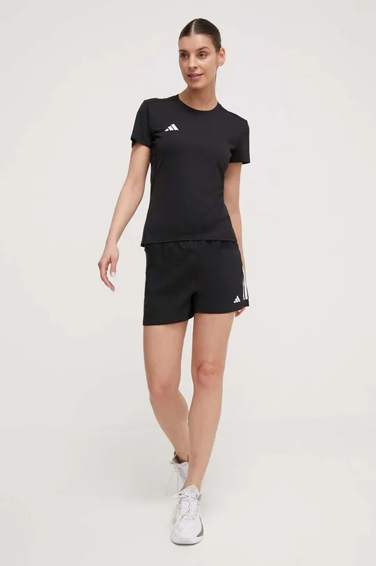 Μπλουζάκι για τρέξιμο adidas Performance Adizero Adizero μαύρο