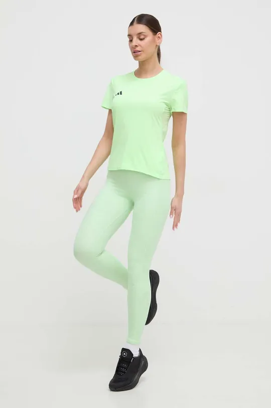 Μπλουζάκι για τρέξιμο adidas Performance Adizero Adizero πράσινο