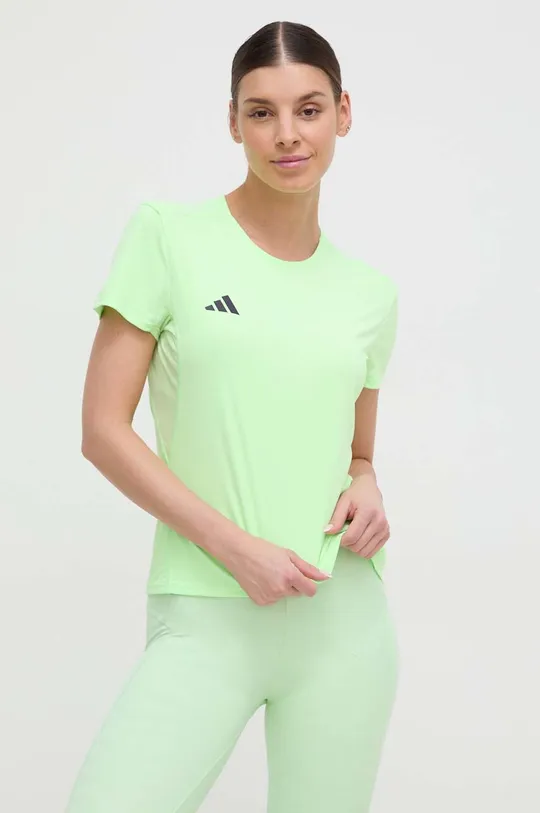 zielony adidas Performance t-shirt do biegania Adizero Adizero