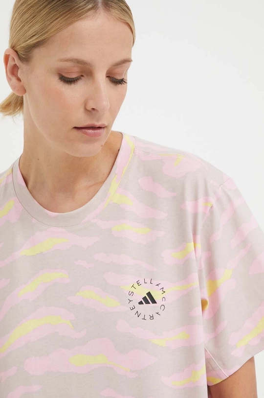 różowy adidas by Stella McCartney t-shirt