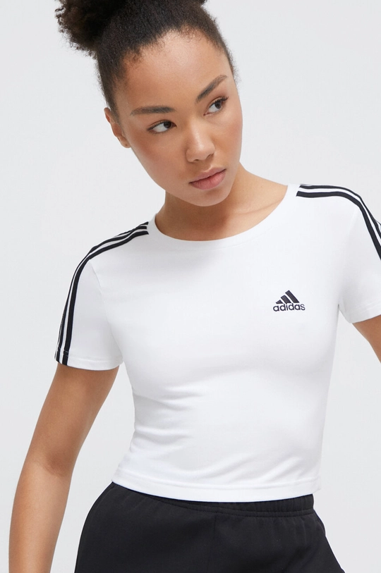 beżowy adidas t-shirt Damski