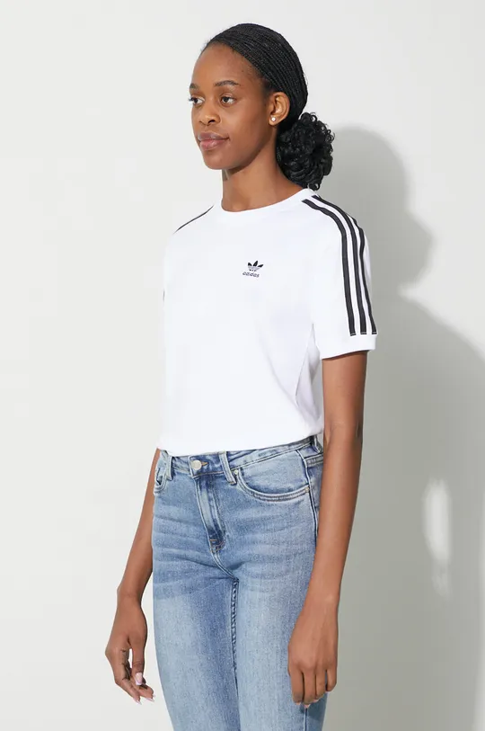 biały adidas Originals t-shirt 3-Stripes Tee