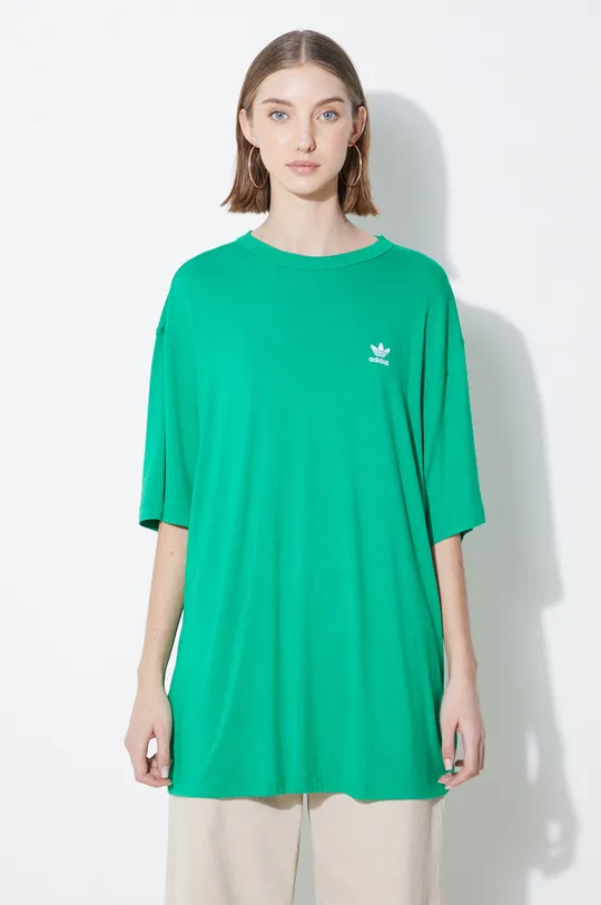 зелен Тениска adidas Originals Жіночий