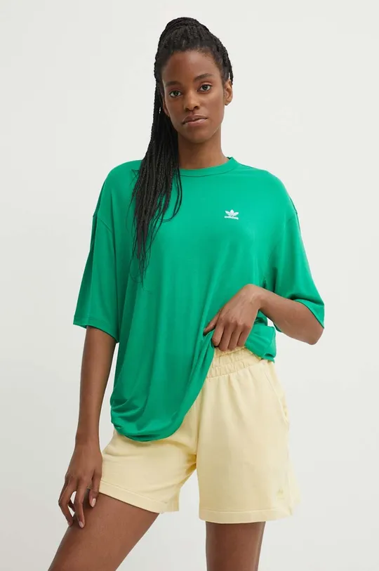 Μπλουζάκι adidas Originals πράσινο