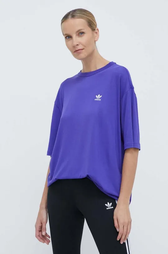adidas Originals t-shirt Trefoil Tee lila