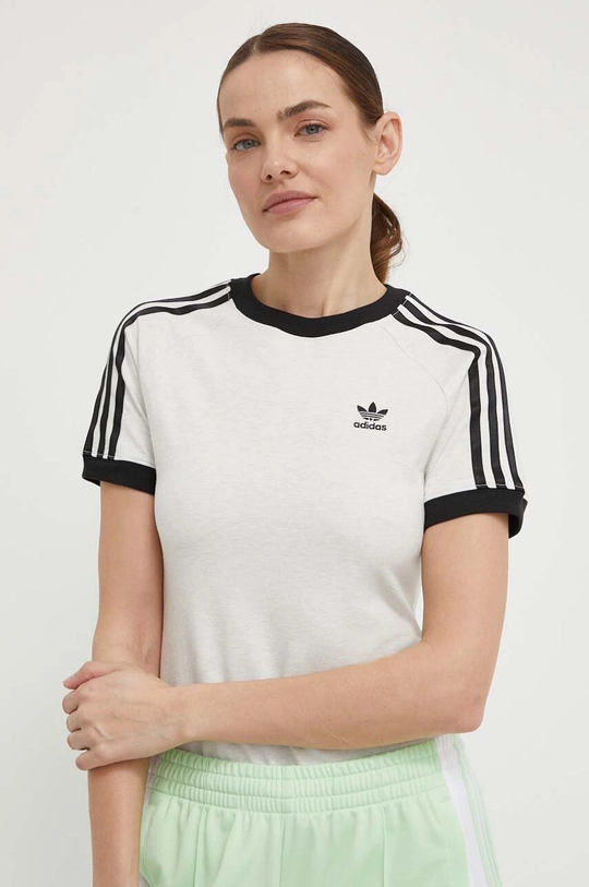 Tričko adidas Originals sivá