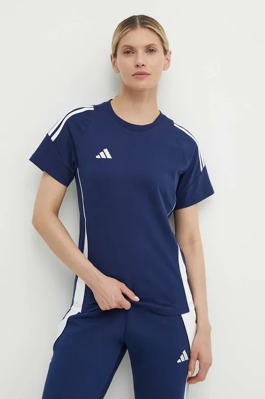 темно-синій Тренувальна футболка adidas Performance Tiro 24 Жіночий