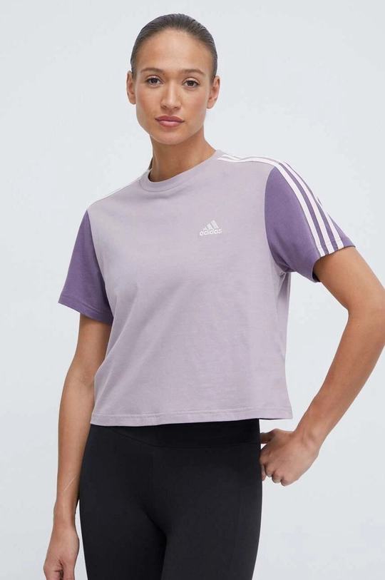 lila adidas pamut póló Női