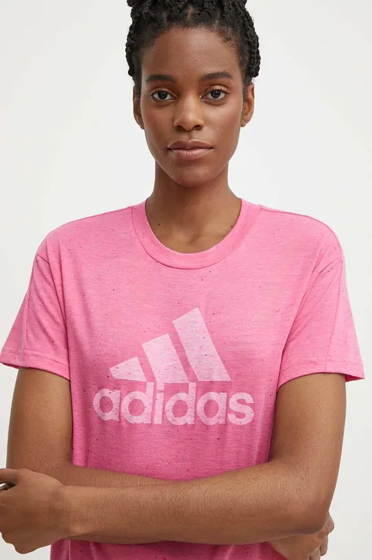 różowy adidas t-shirt Damski