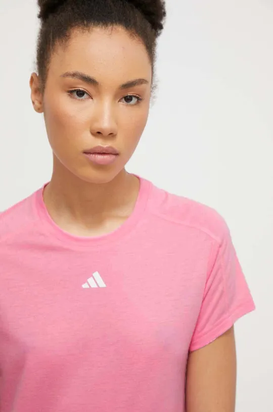 ružová Tréningové tričko adidas Performance Training Essential