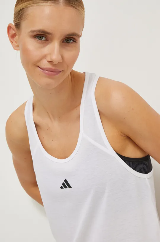 biały adidas Performance top treningowy TR-ES