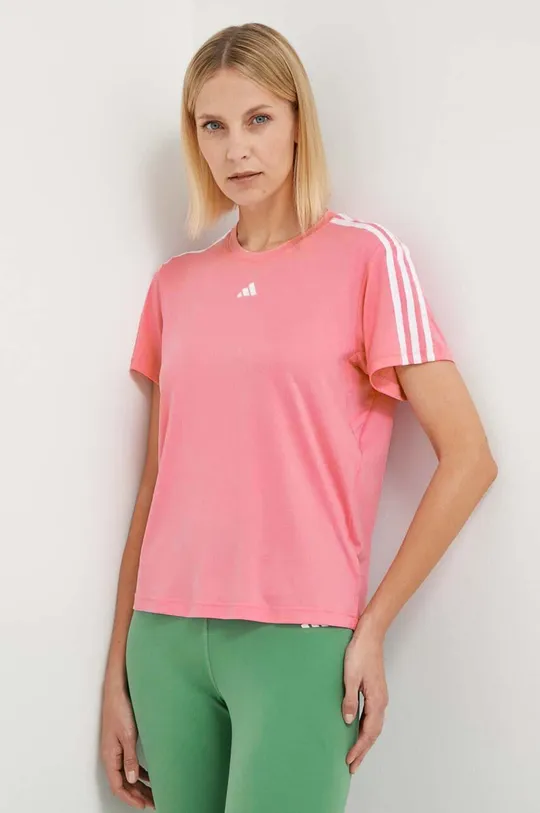 roza Majica kratkih rukava za trening adidas Performance Training Essentials Ženski