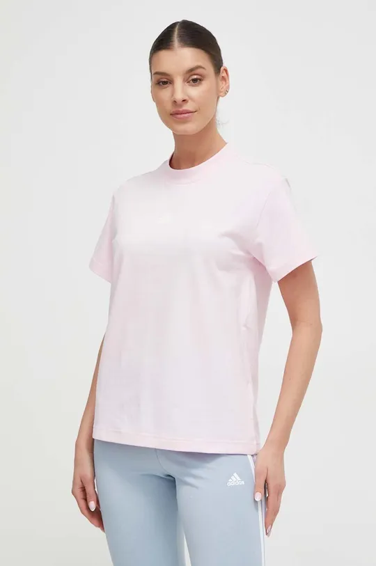 różowy adidas t-shirt
