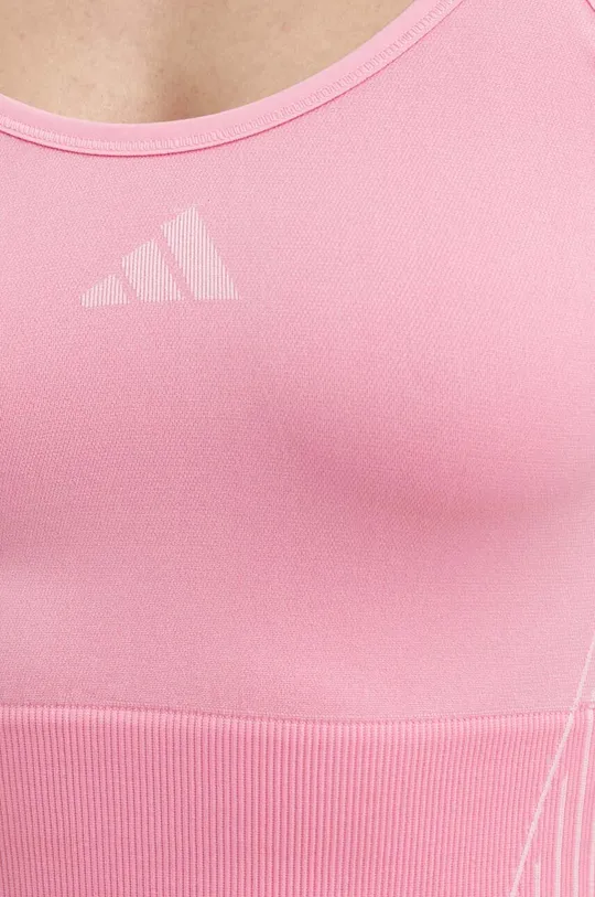 różowy adidas Performance top treningowy