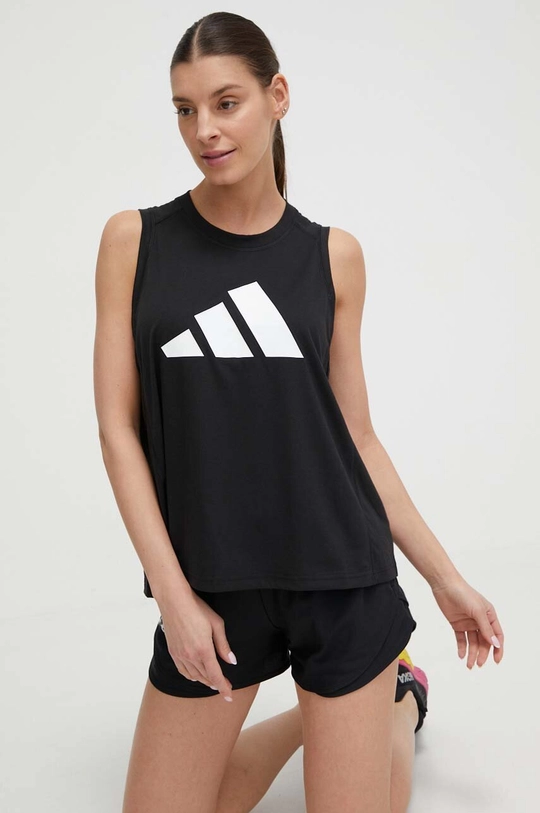 μαύρο Τοπ προπόνησης adidas Performance Training Essentials Training Essentials Γυναικεία