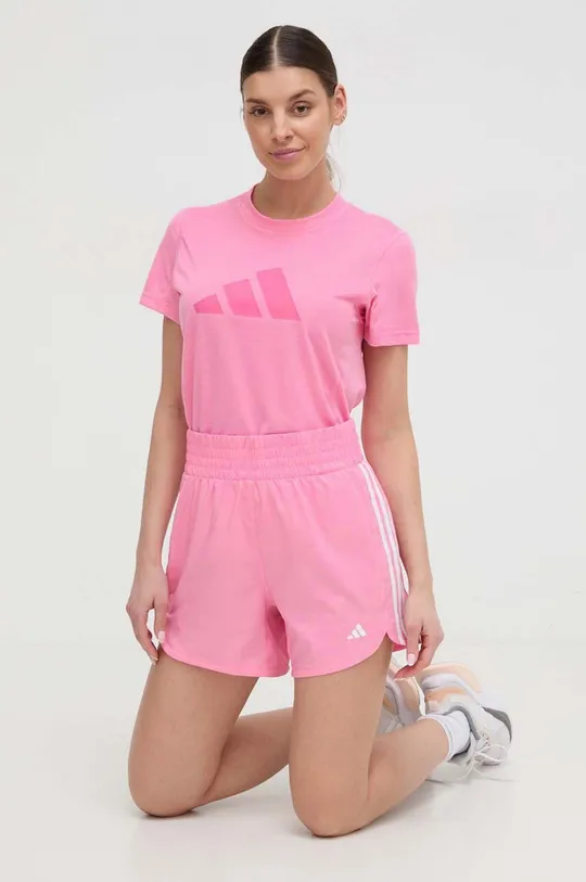 ροζ Μπλουζάκι προπόνησης adidas Performance Γυναικεία