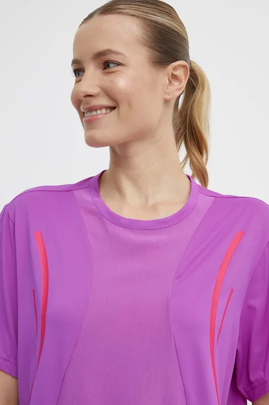 fialová Tréningové tričko adidas by Stella McCartney Truepace