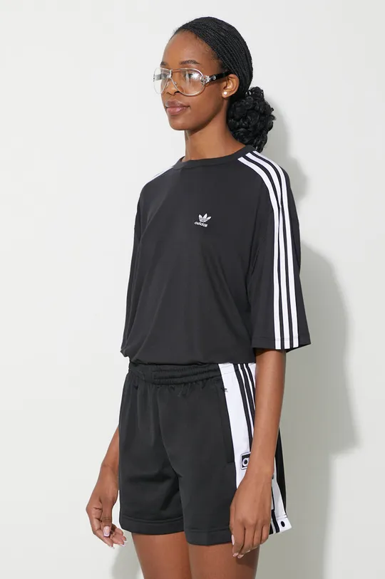 black adidas Originals t-shirt 3-Stripes Tee