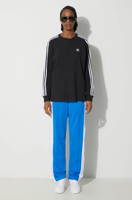 Блуза с дълги ръкави adidas Originals 3-Stripes Longsleeve черен