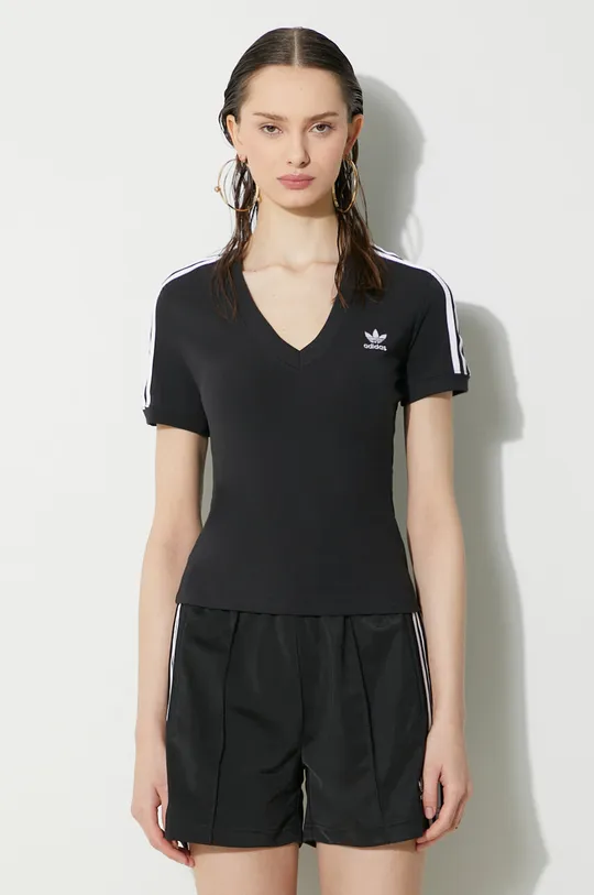 adidas Originals t-shirt 3-Stripes V-Neck Tee Women’s