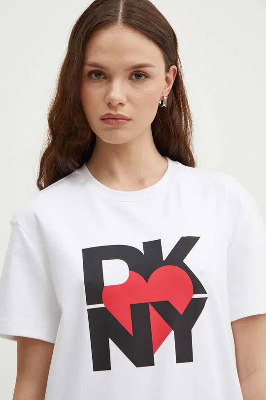 Μπλουζάκι DKNY HEART OF NY 47% Modal, 46% Βαμβάκι, 7% Σπαντέξ
