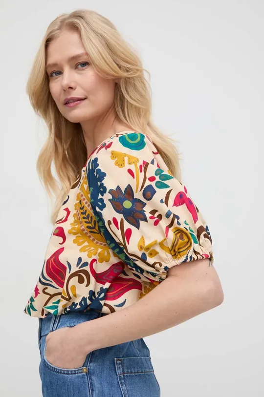 πολύχρωμο Βαμβακερή μπλούζα Luisa Spagnoli Γυναικεία