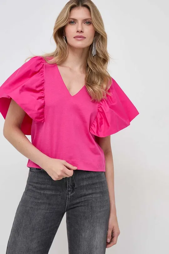 рожевий Бавовняна блузка Karl Lagerfeld