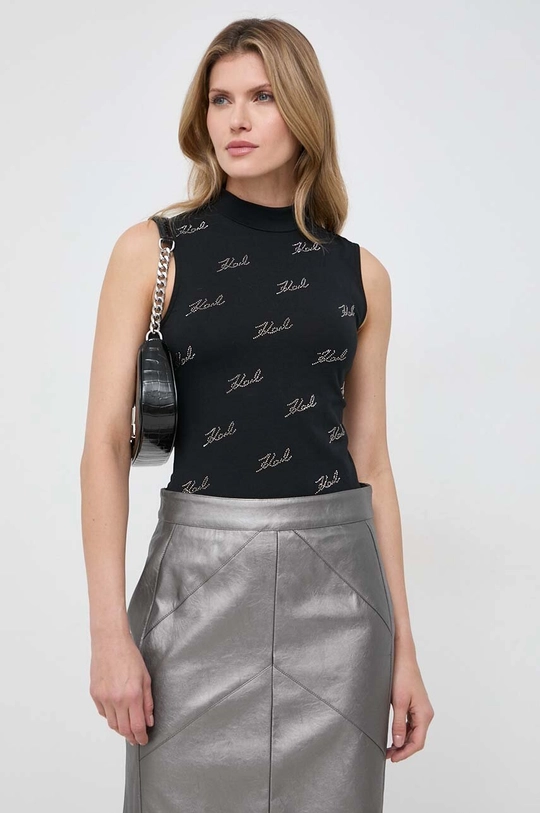 czarny Karl Lagerfeld top