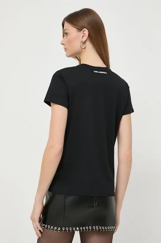 Βαμβακερό μπλουζάκι Karl Lagerfeld 100% Οργανικό βαμβάκι