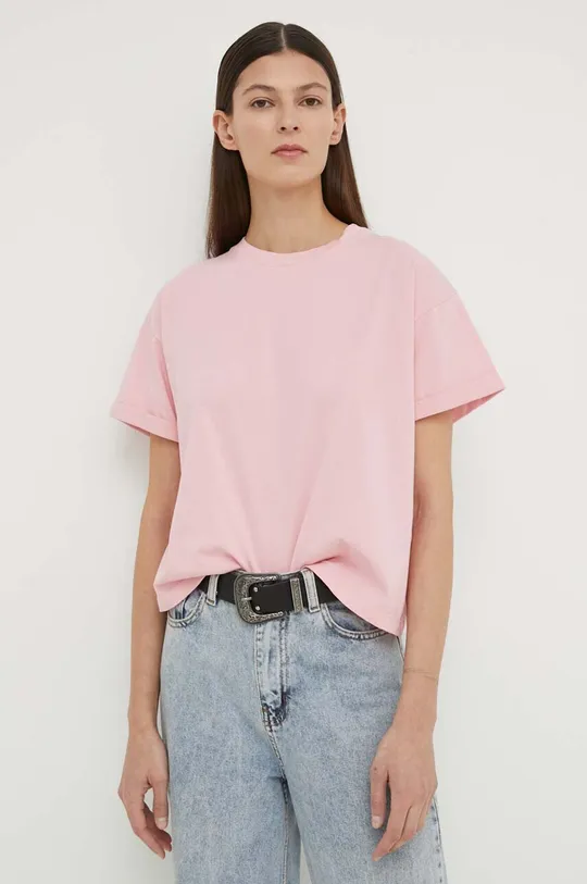 ροζ Βαμβακερό μπλουζάκι BA&SH Γυναικεία
