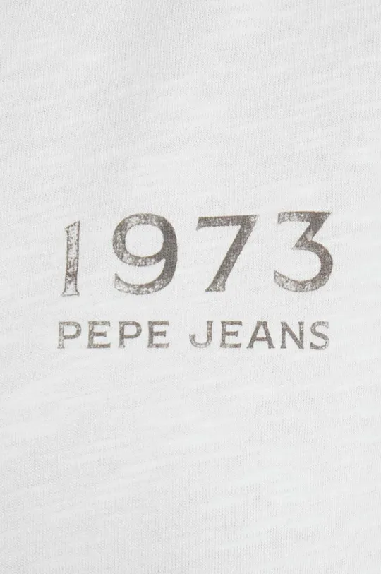 Хлопковая футболка Pepe Jeans HALINA PL505746 белый