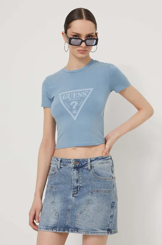 kék Guess Originals t-shirt Női